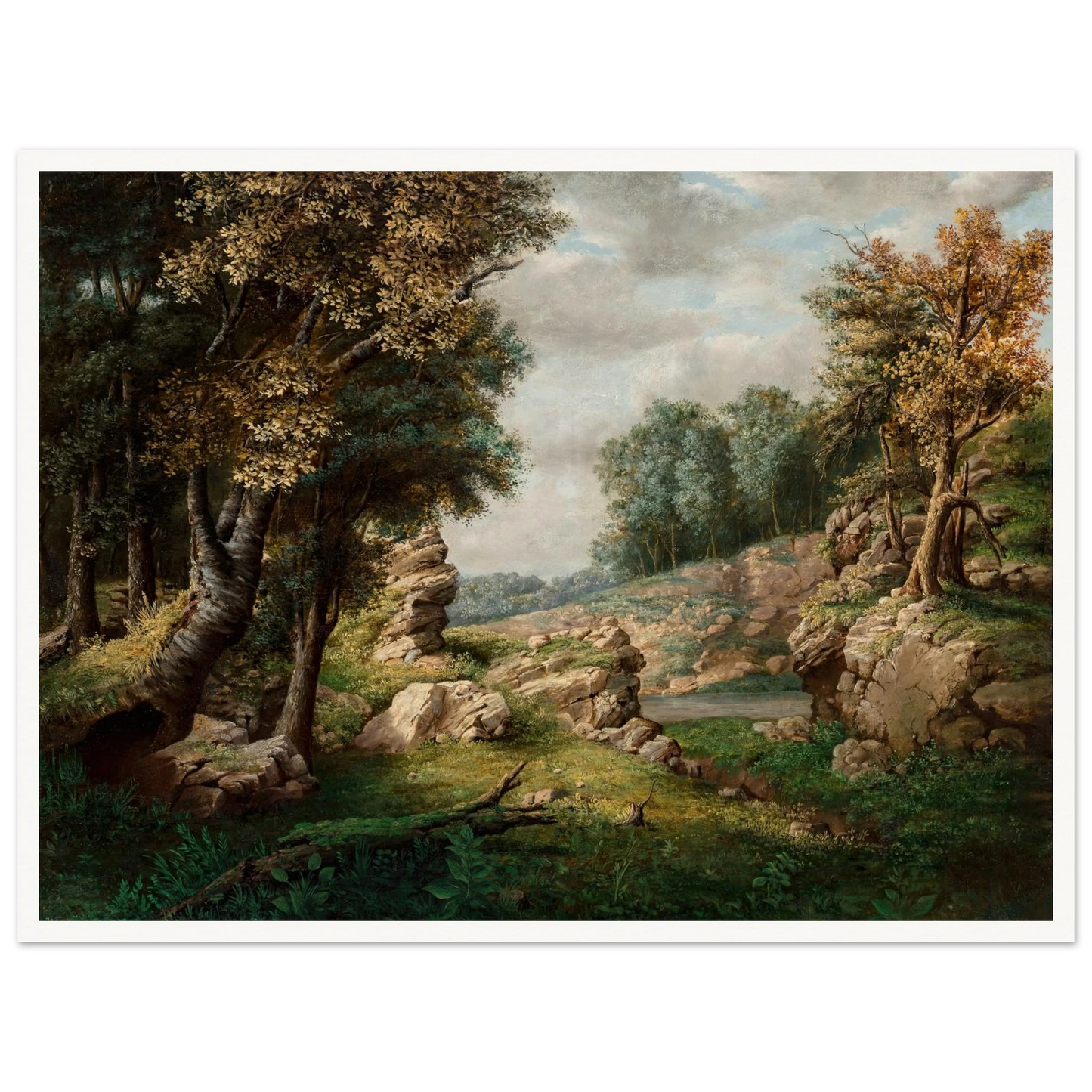 Rocky Dell (Near the Village) (circa 1849-1850) Art Print | George Inness-Quipham Collections
