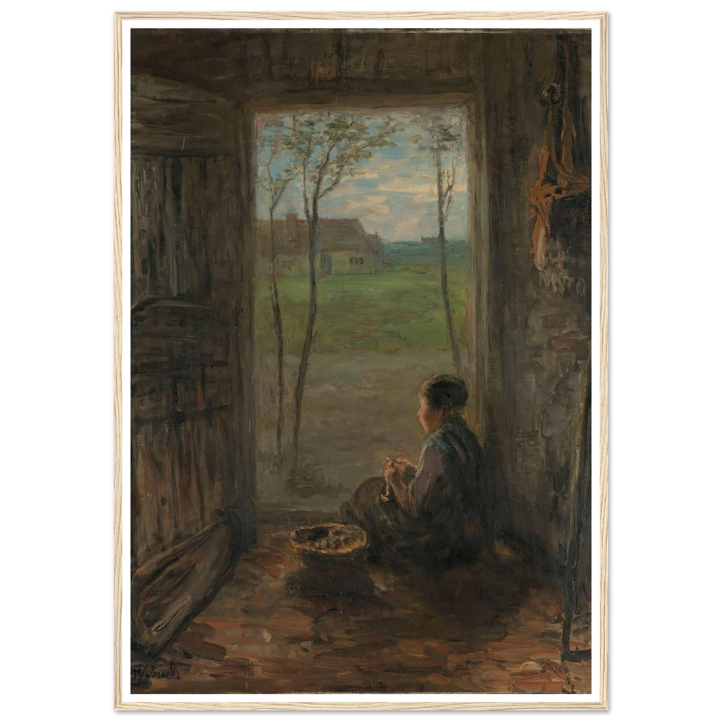 A Laren Scene (1905) Art Print | Jozef Israels-Quipham Collections