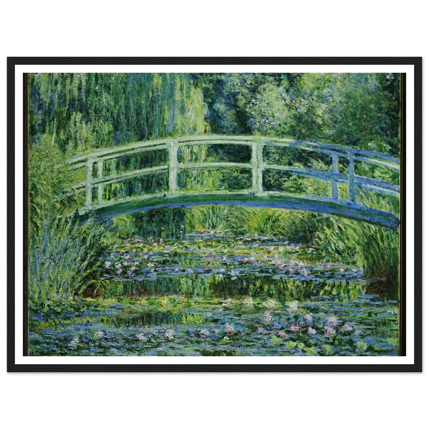 Water Lilies and Japanese Bridge (1899) Art Print | Claude Monet-Quipham Collections