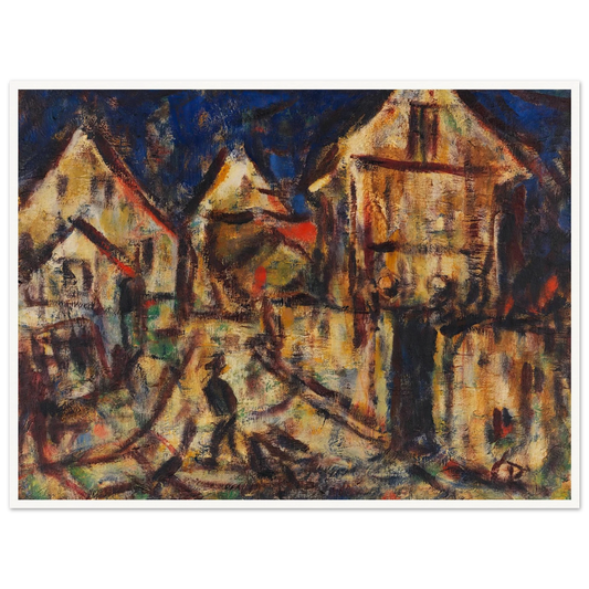 Häuser in Soest (1918) Art Print | Christian Rohlfs-Quipham Collections