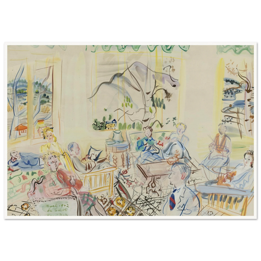 ‘Le Casot’ À vernet-les-bains, noel (1942) Art Print | Raoul Dufy-Quipham Collections