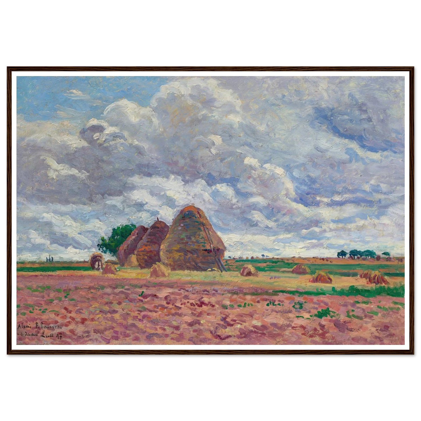 Éragny, Les Meules (1897) Art Print | Maximilien Luce-Quipham Collections