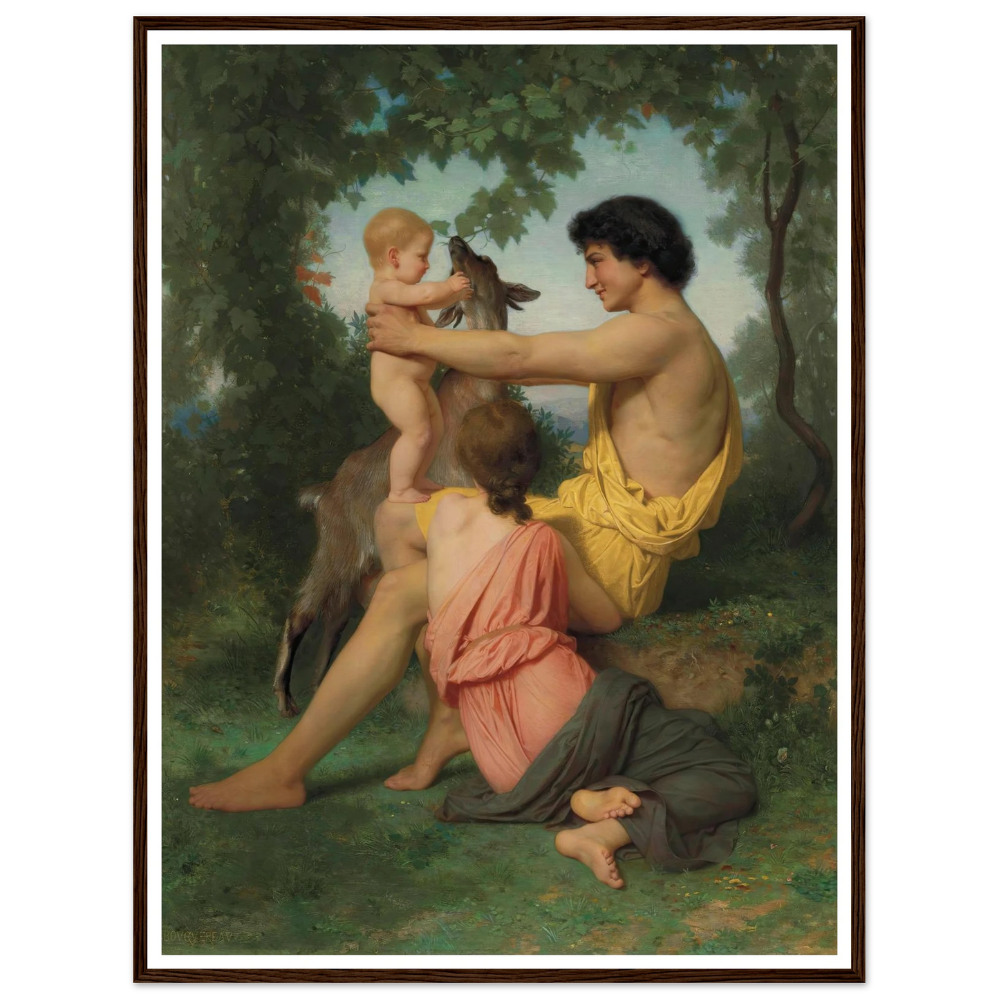 Idylle; famille antique Art Print | William Bouguereau-Quipham Collections