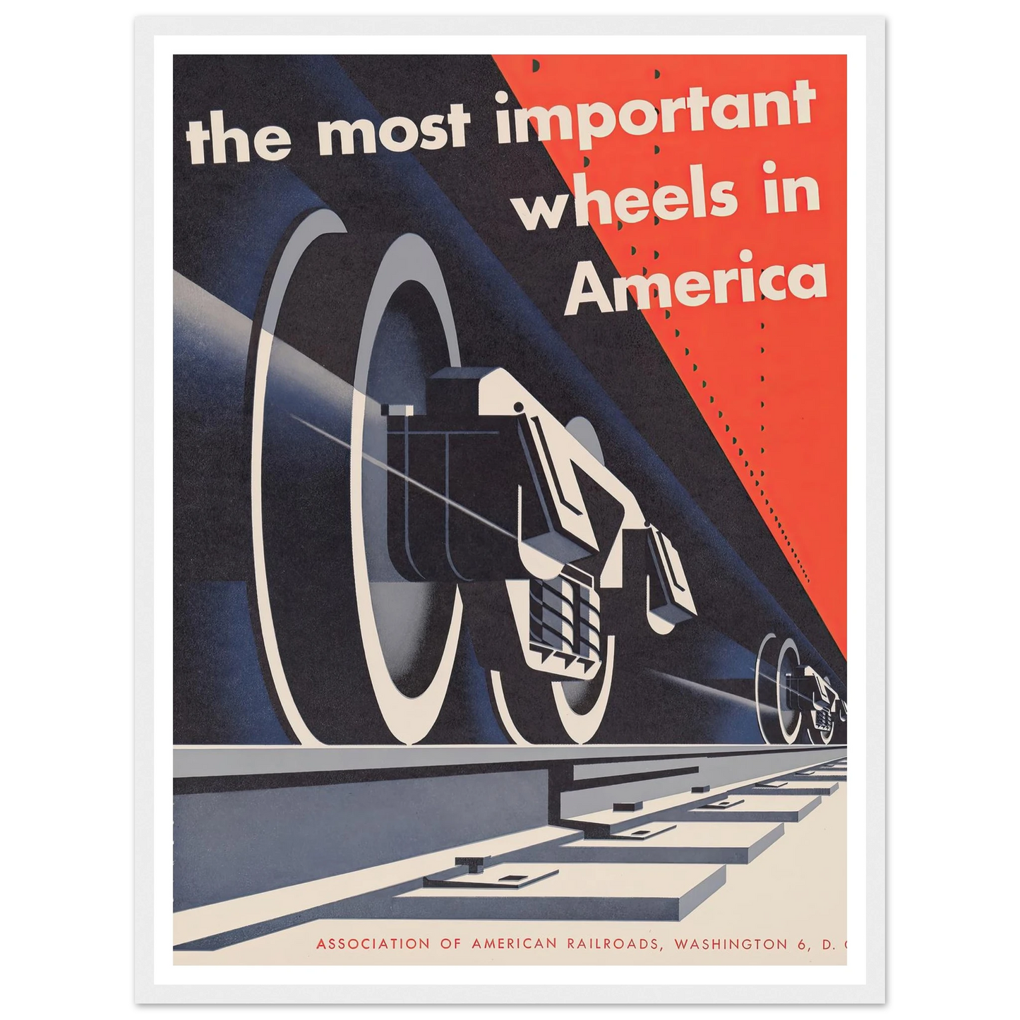 The most important wheels in America (1952) Art Print | Joseph Binder-Quipham Collections
