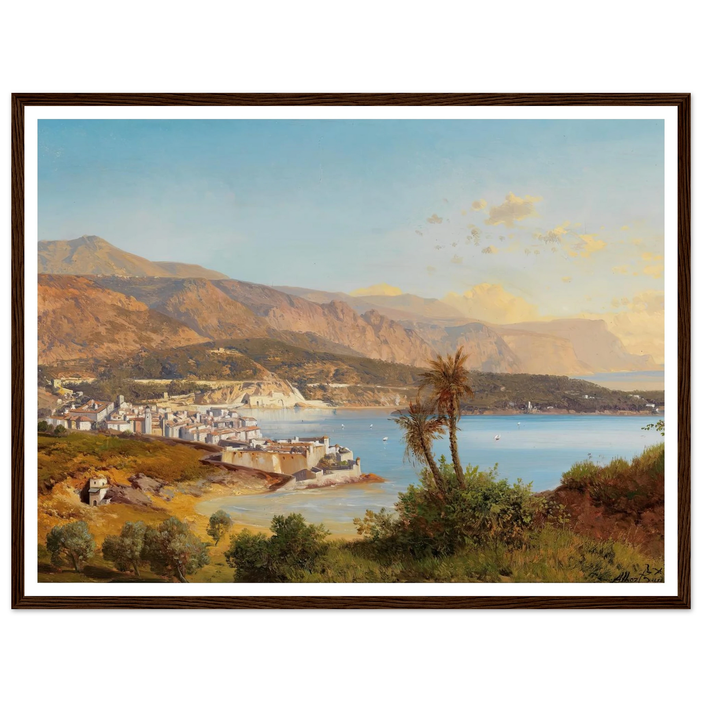 Blick über die Bucht von Villefranche-sur-Mer Art Print | Albert Zimmermann-Quipham Collections