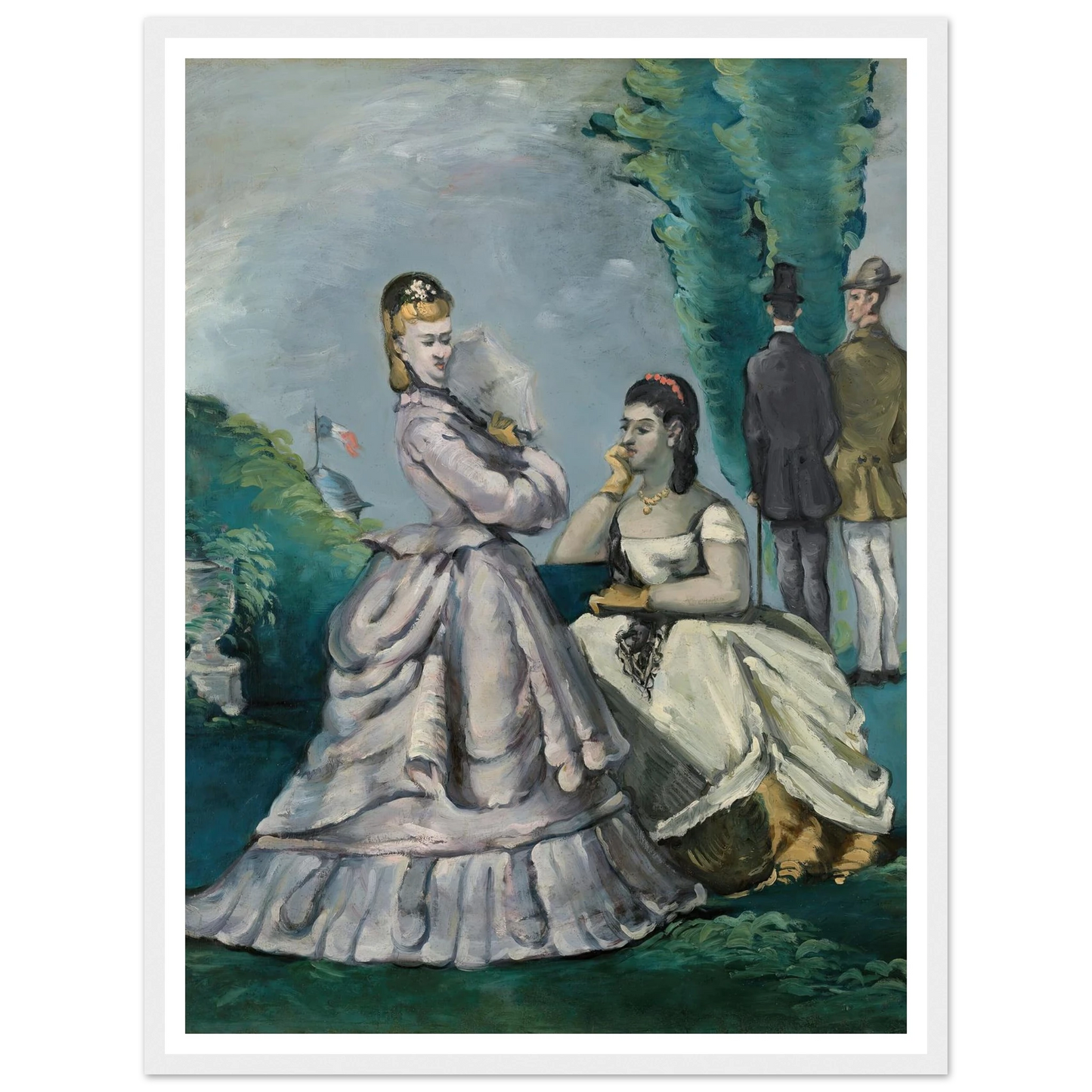 La Conversation (1870-1871) Art Print | Paul Cezanne-Quipham Collections