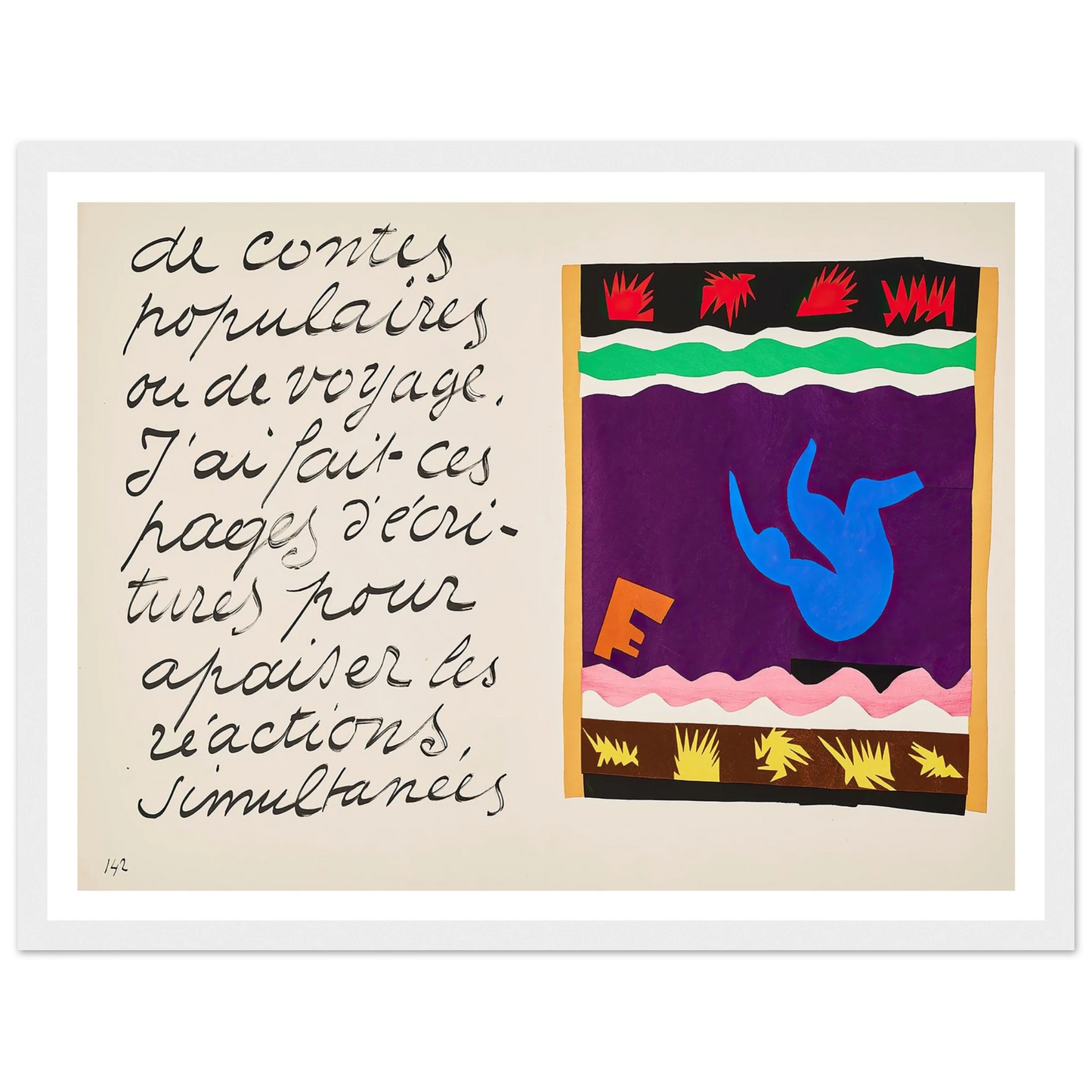 The toboggan (1947) Art Print | Henri Matisse-Quipham Collections