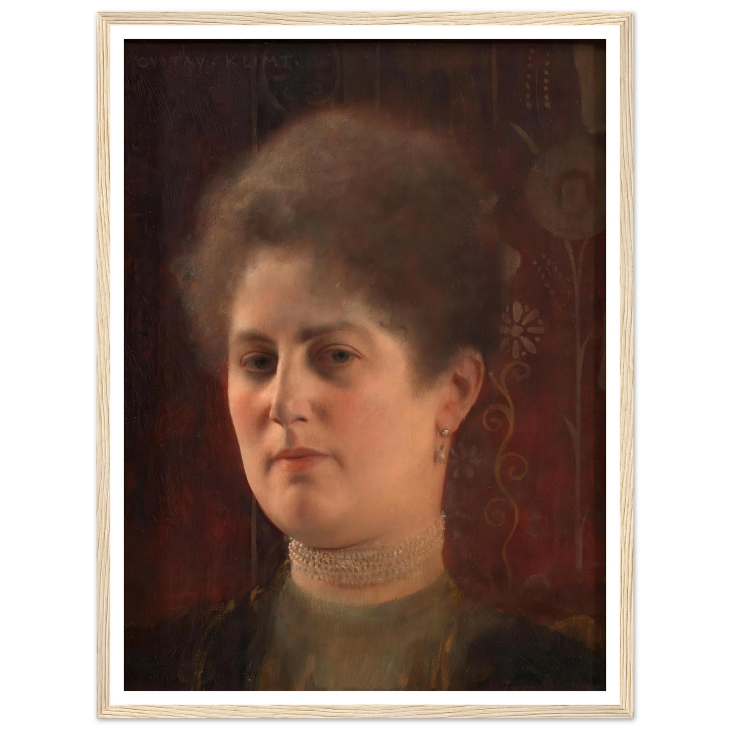 Bildnis einer unbekannten Frau (Frau Heymann) (1884–1904) Art Print | Gustav Klimt-Quipham Collections
