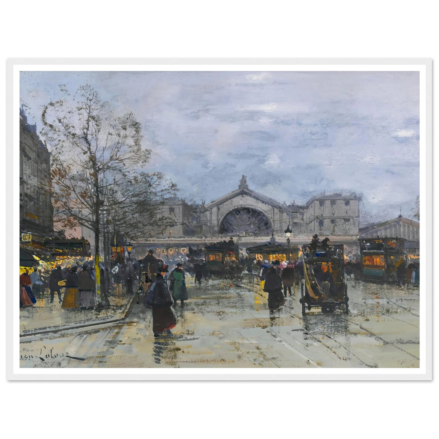 La Gare De L’est Art Print | Eugene Galien Laloue-Quipham Collections