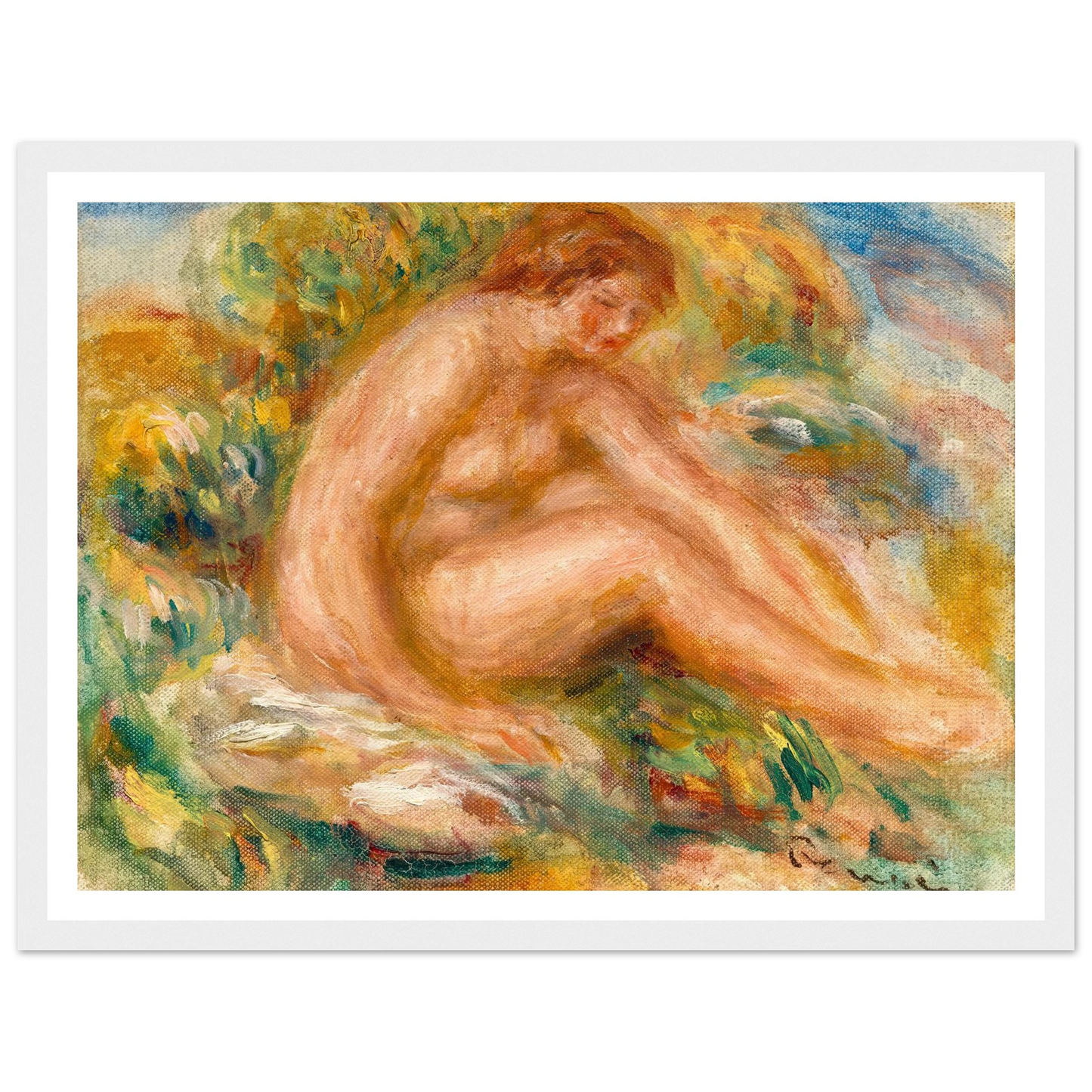 Baigneuse (circa 1916) Art Print | Pierre Auguste Renoir-Quipham Collections