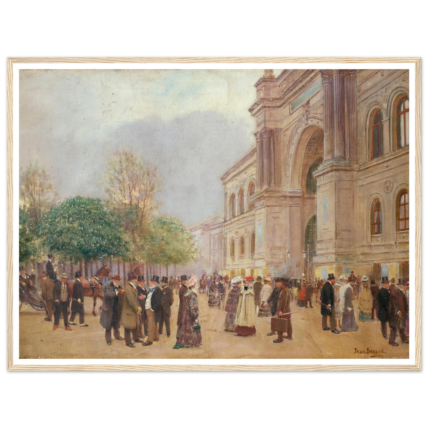 La sortie du Salon, au Palais de l’Industrie (1890) Art Print | Jean Beraud-Quipham Collections