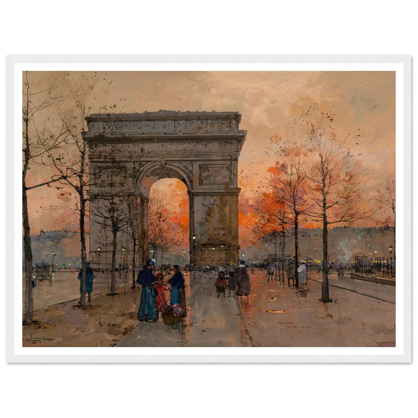 L’Arc de Triomphe, Place de l’Étoile Art Print | Eugene Galien Laloue-Quipham Collections