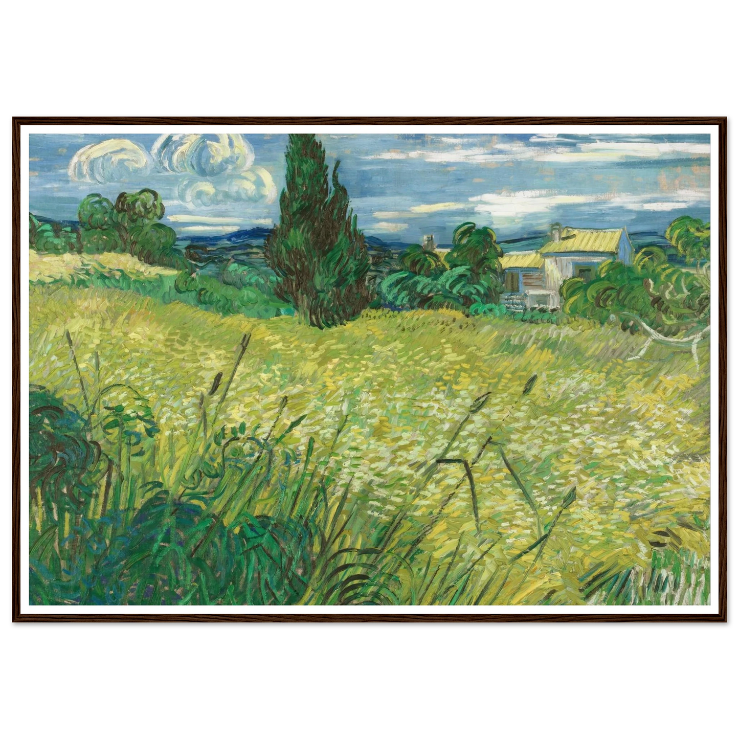 Green Field (1889) Art Print | Vincent van Gogh-Quipham Collections