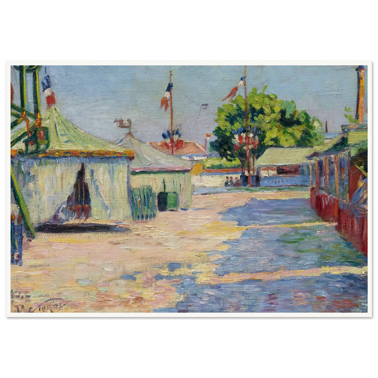 La Fête D’asnières (1884) Art Print | Paul Signac-Quipham Collections
