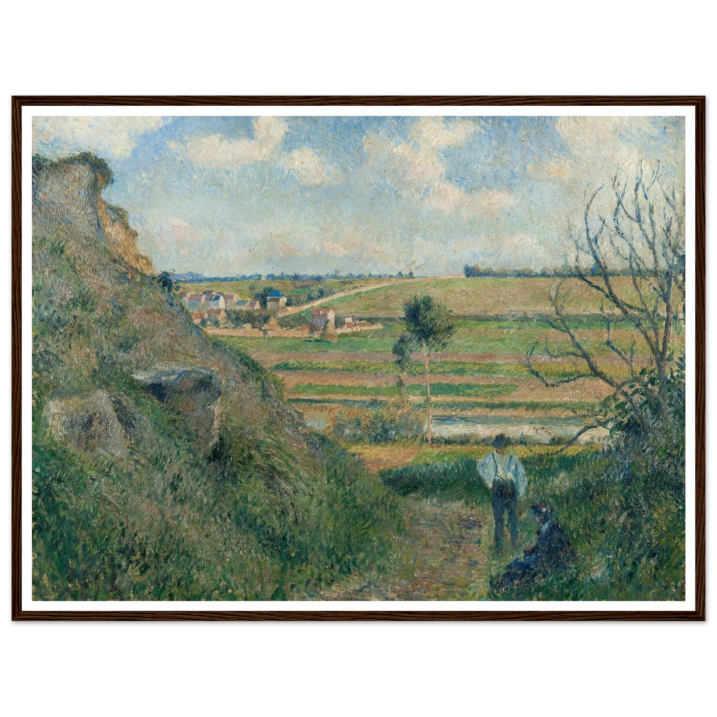 Landscape, Bazincourt (1881) Art Print | Camille Pissarro-Quipham Collections