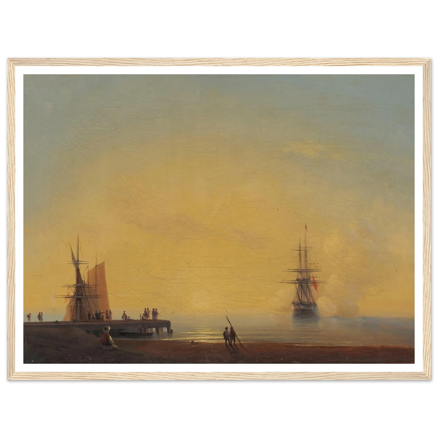 In the roads, Evening (1867) Art Print | Ivan Konstantinovich Aivazovsky-Quipham Collections