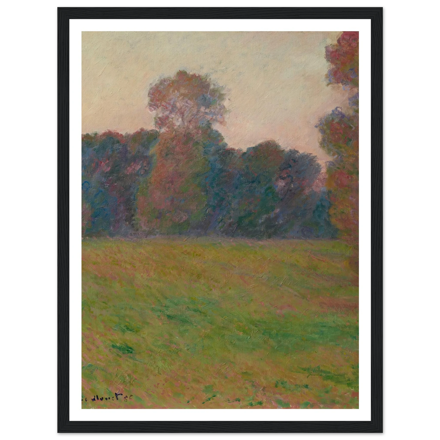 Prairie à Giverny (1886) Art Print | Claude Monet-Quipham Collections