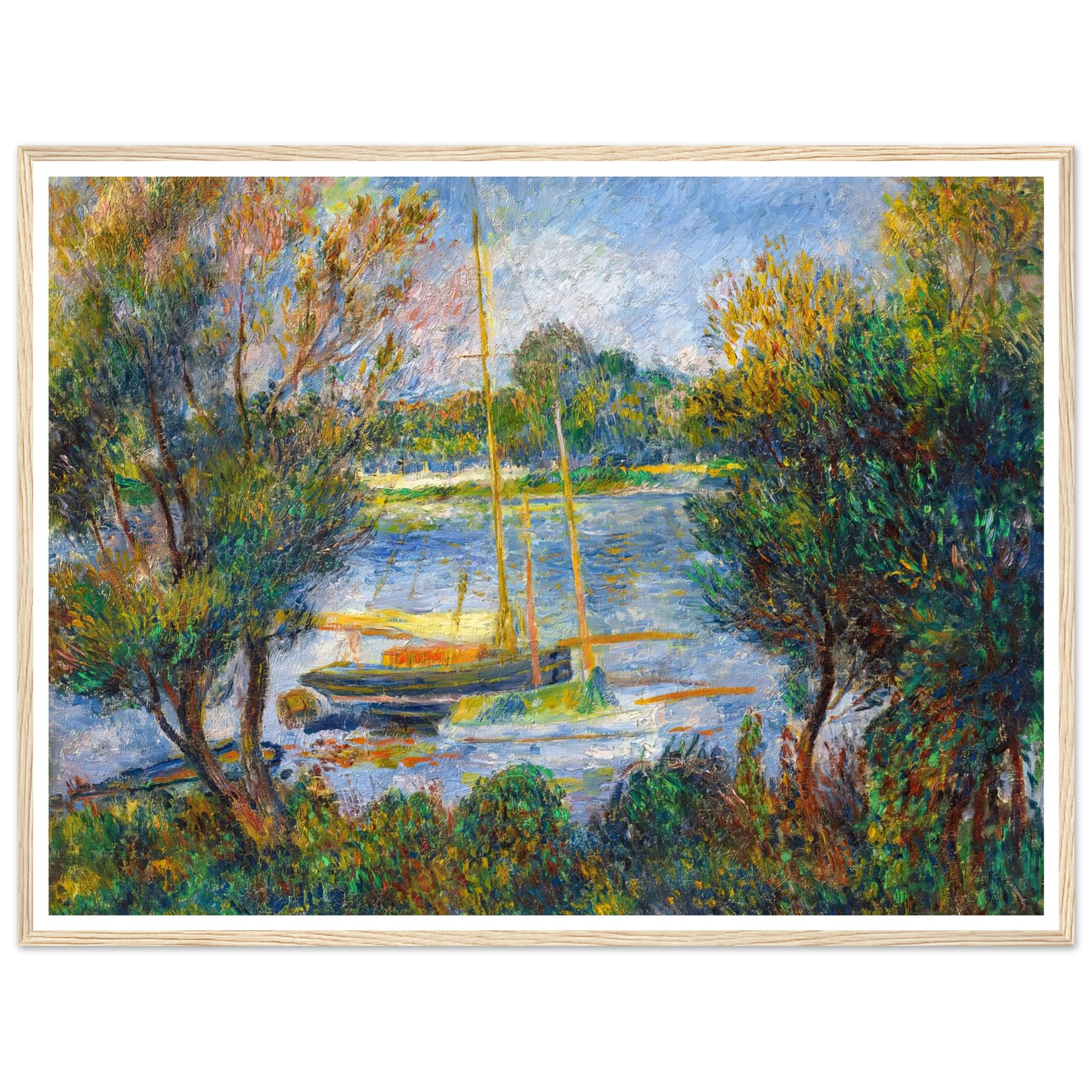 La Seine à Argenteuil (1888) Art Print | Pierre Auguste Renoir-Quipham Collections