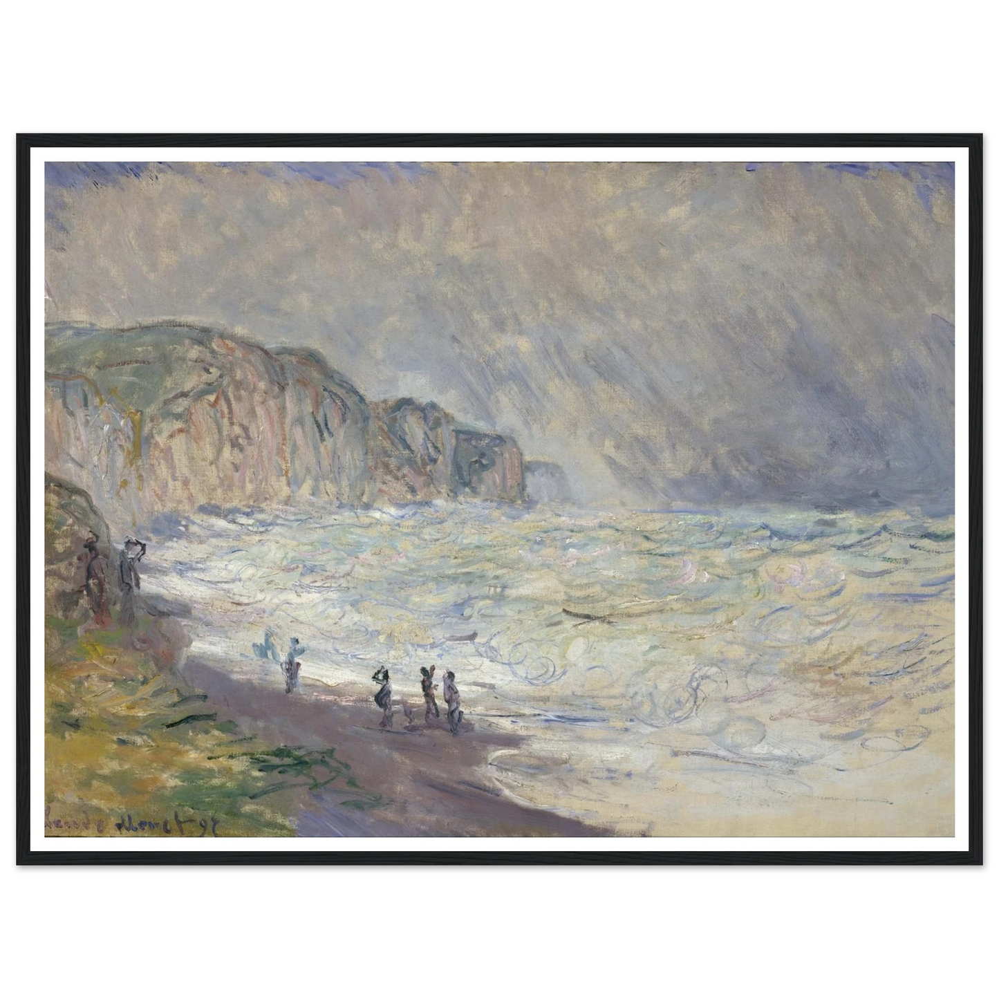 Heavy Sea at Pourville (1897) Art Print | Claude Monet-Quipham Collections