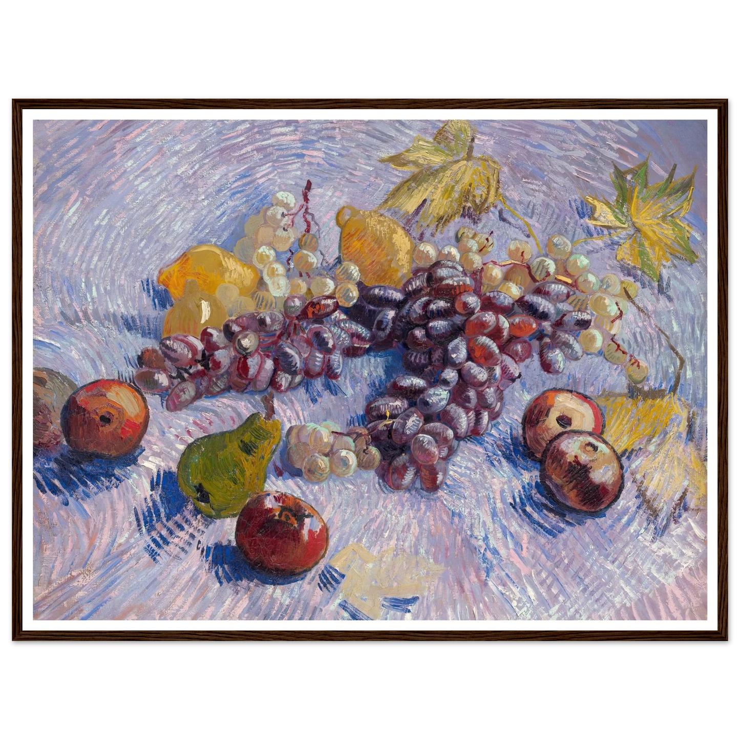 Grapes, Lemons, Pears, and Apples (1887) Art Print | Vincent van Gogh-Quipham Collections