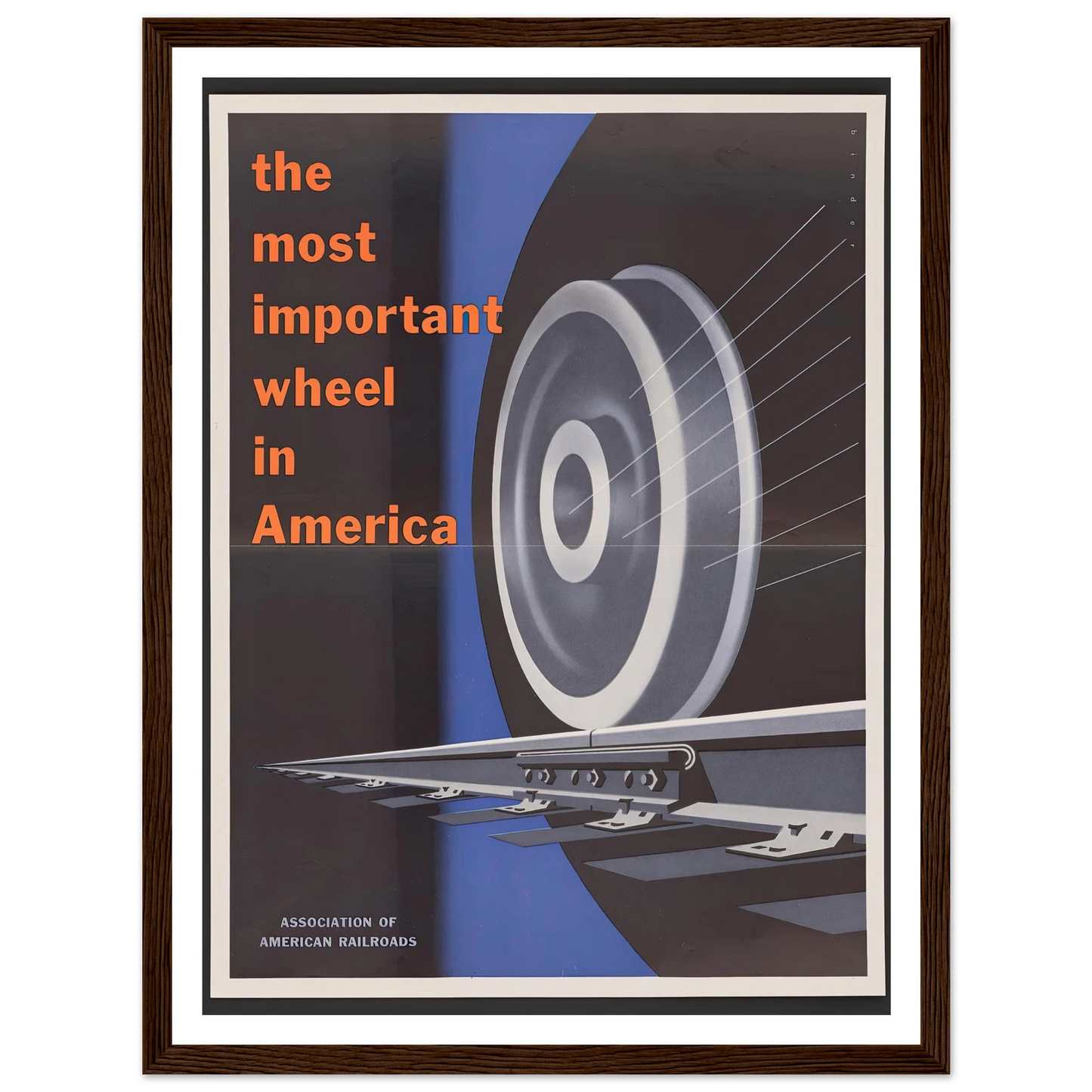 The most important wheels in America. (1952) Art Print | Joseph Binder-Quipham Collections