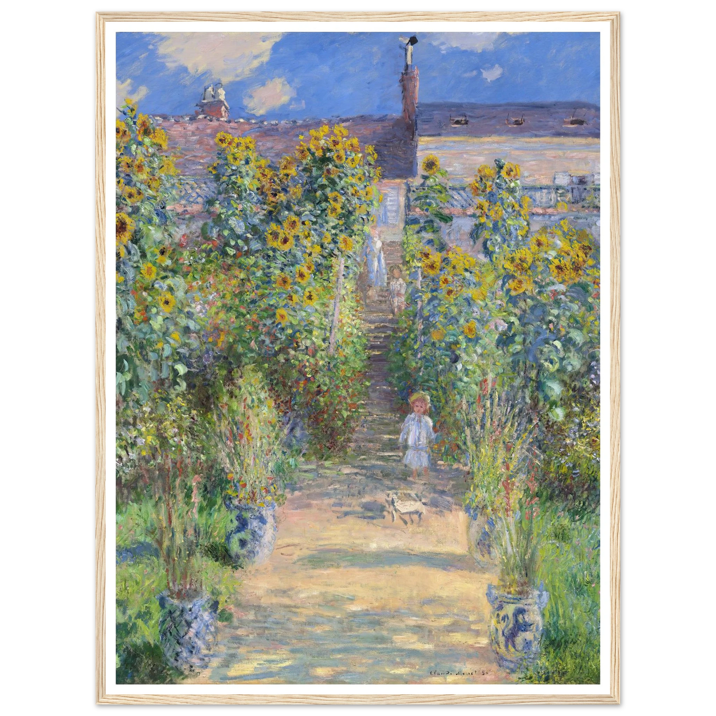 The Artist’s Garden at Vétheuil (1881) Art Print | Claude Monet-Quipham Collections