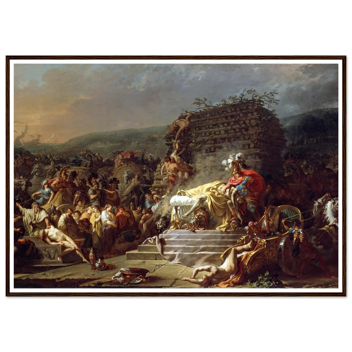 The Funeral of Patroclus (1778) Art Print | Jacques Louis David-Quipham Collections