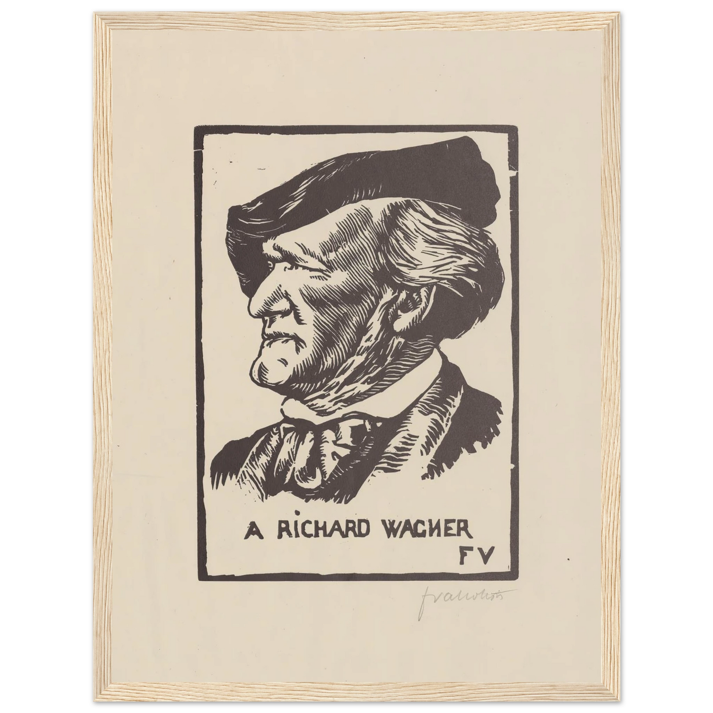 A Richard Wagner (1891) Art Print | Felix Vallotton-Quipham Collections