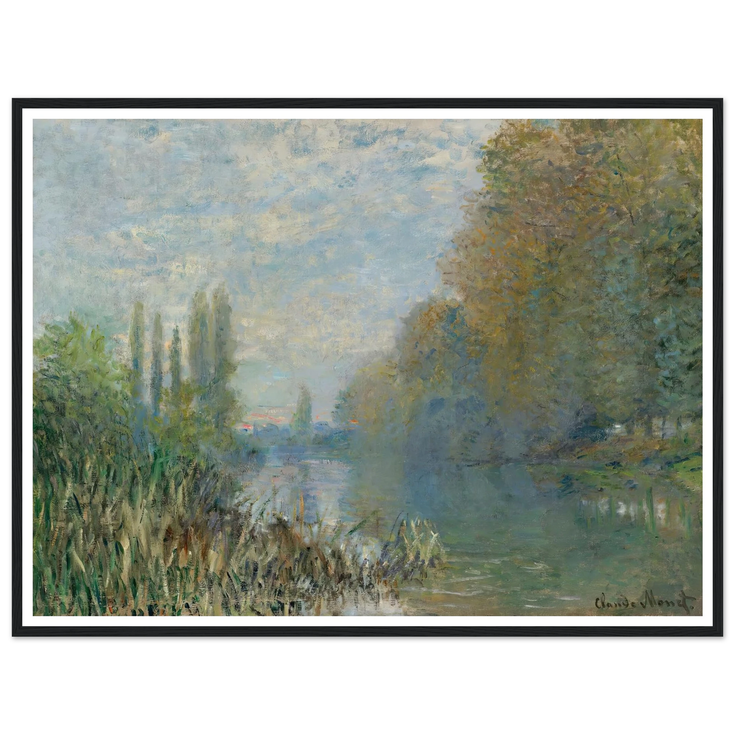 Bords De La Seine En Automne (1876) Art Print | Claude Monet-Quipham Collections