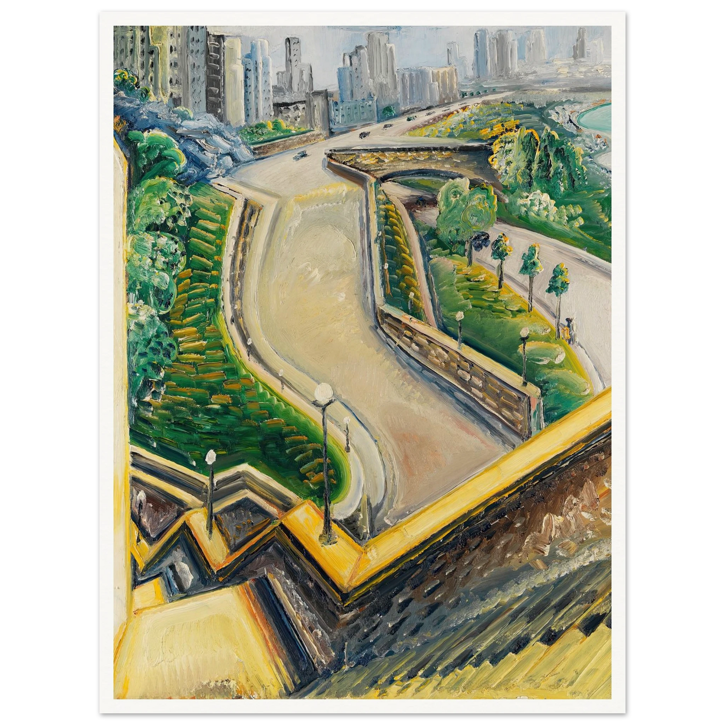 New York Riverside Drive (1934) Art Print | Paul Kleinschmidt-Quipham Collections