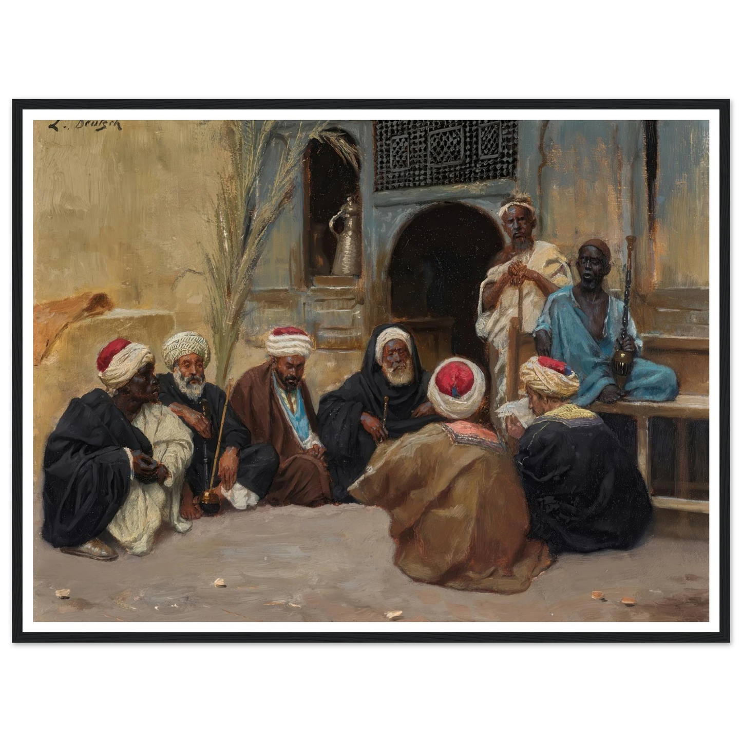 A Council Of Elders Art Print | Ludwig Deutsch-Quipham Collections