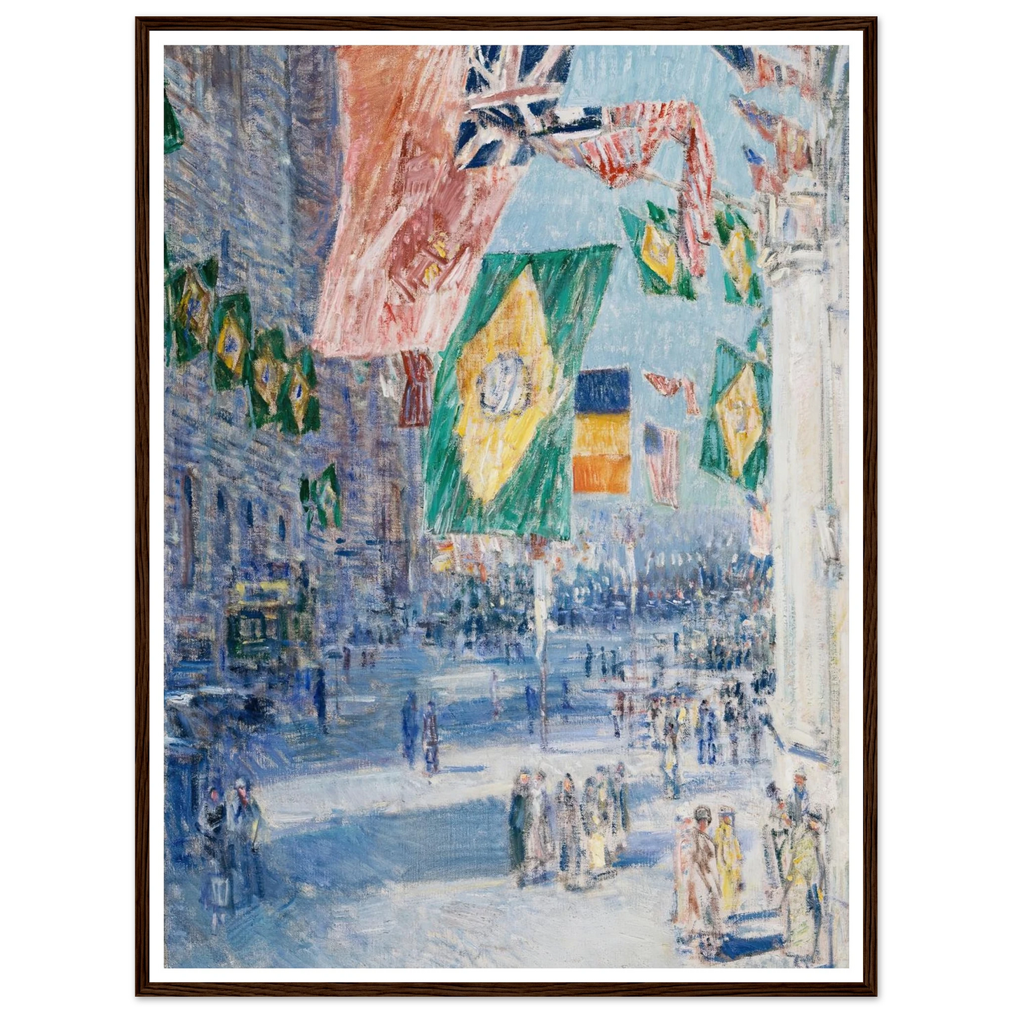 Avenue of the Allies; Brazil, Belgium (1918) Art Print | Childe Hassam-Quipham Collections