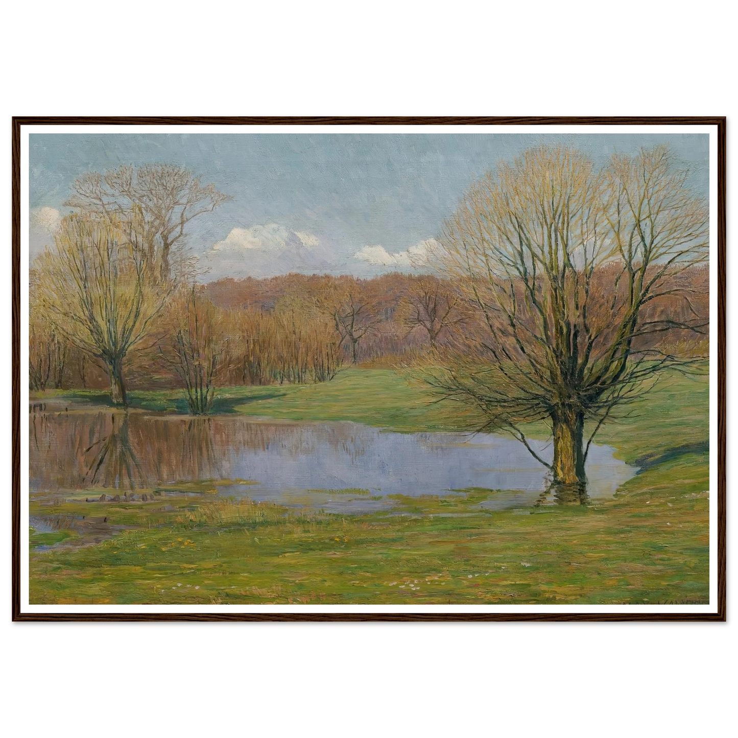 Aulandschaft im Vorfrühling (1927) Art Print | Max Kahrer-Quipham Collections