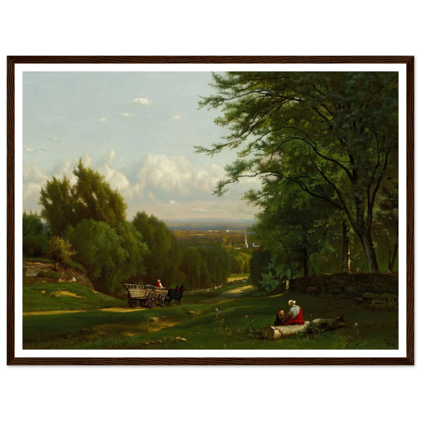 Near Leeds, New York (1869) Art Print | George Inness-Quipham Collections