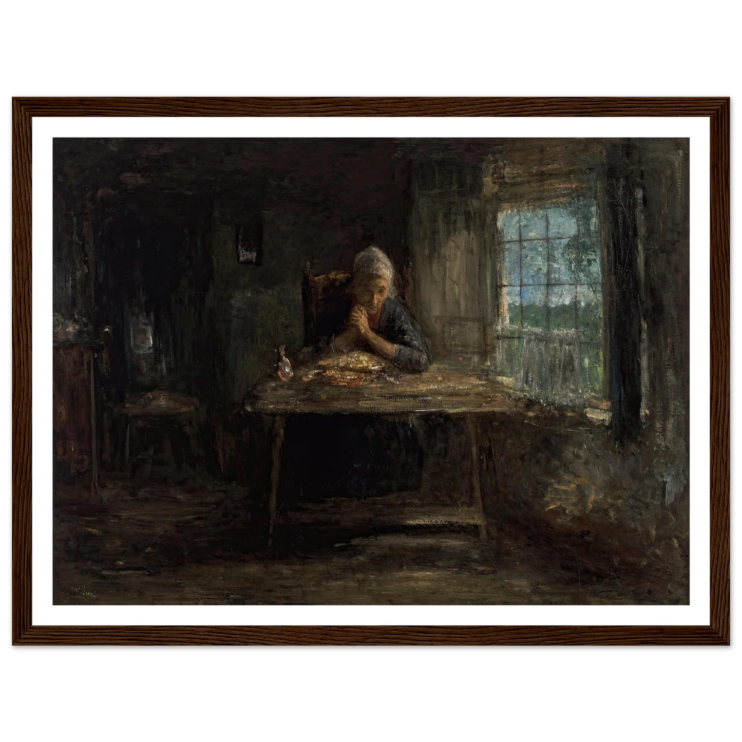 Grace Before Meals (circa 1890) Art Print | Jozef Israels-Quipham Collections