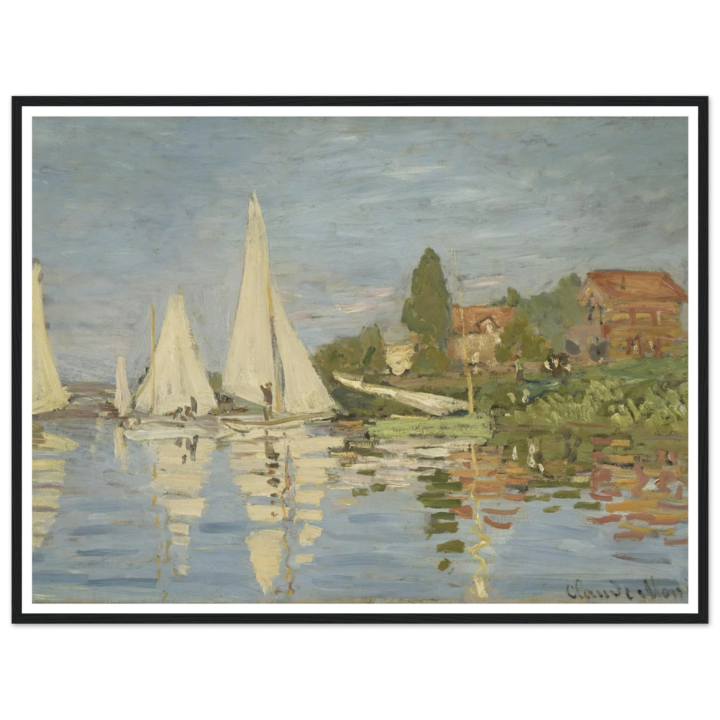 Regattas at Argenteuil (circa 1872) Art Print | Claude Monet-Quipham Collections