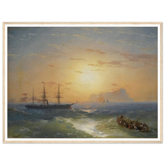 Shipping Off Ischia Art Print | Ivan Konstantinovich Aivazovsky-Quipham Collections