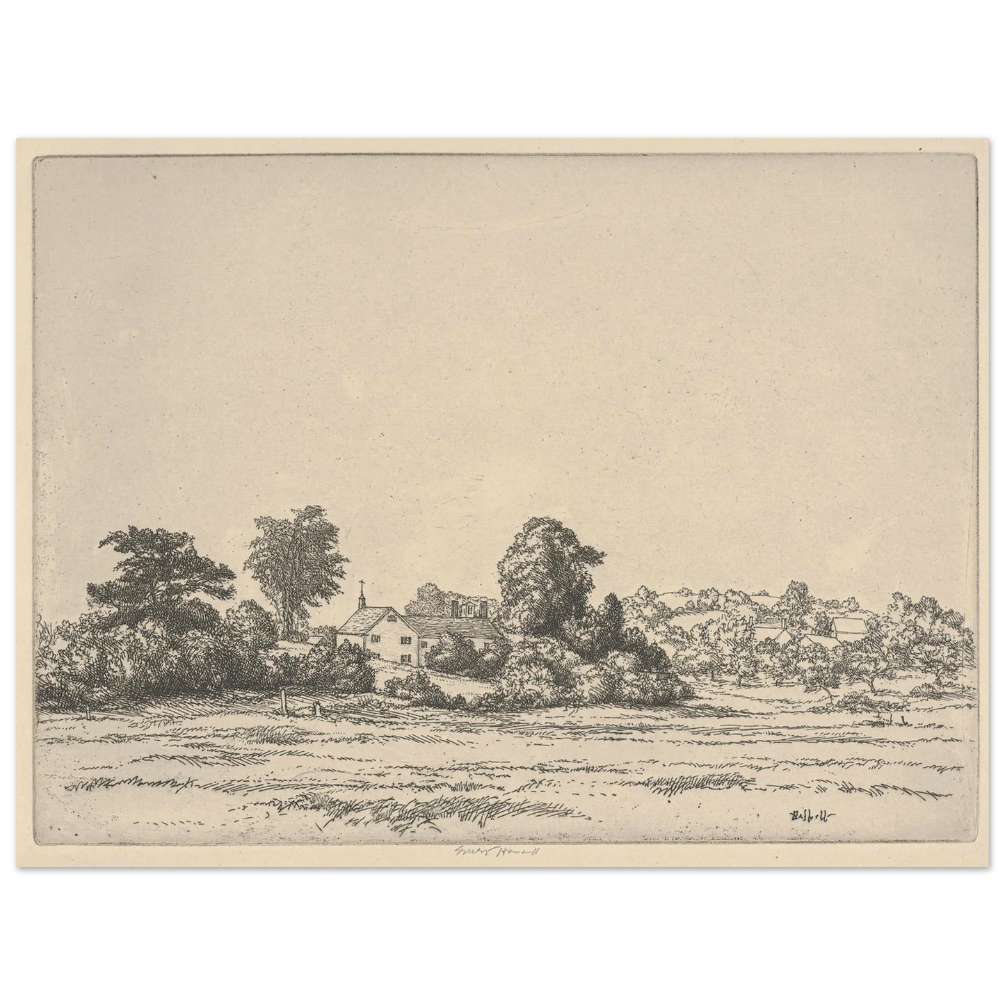 Farm and Meadows (1900-1925) Art Print | Ernest Haskell-Quipham Collections