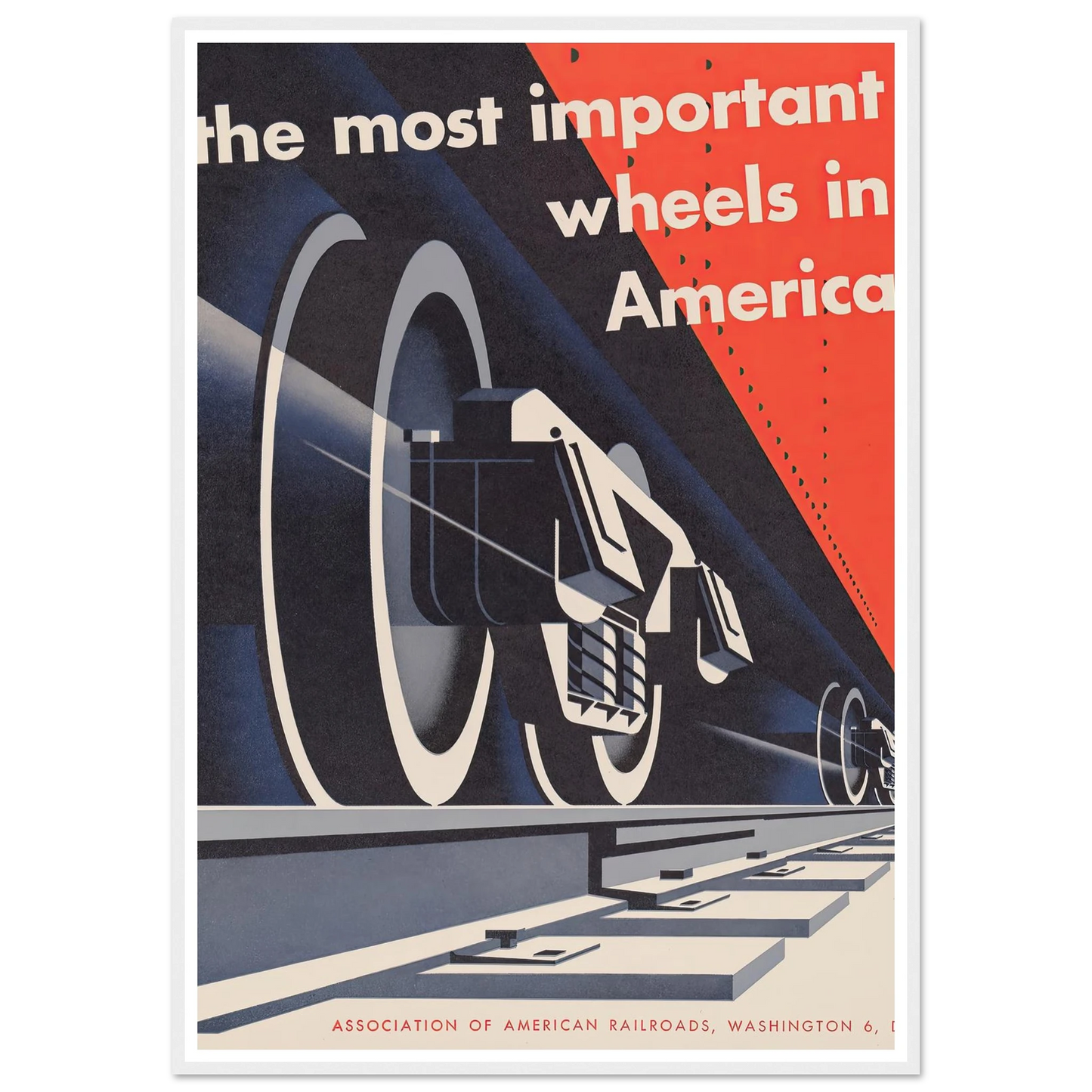 The most important wheels in America (1952) Art Print | Joseph Binder-Quipham Collections