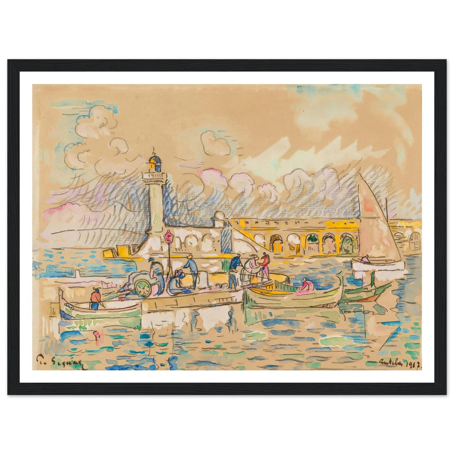 Antibes (1917) Art Print | Paul Signac-Quipham Collections