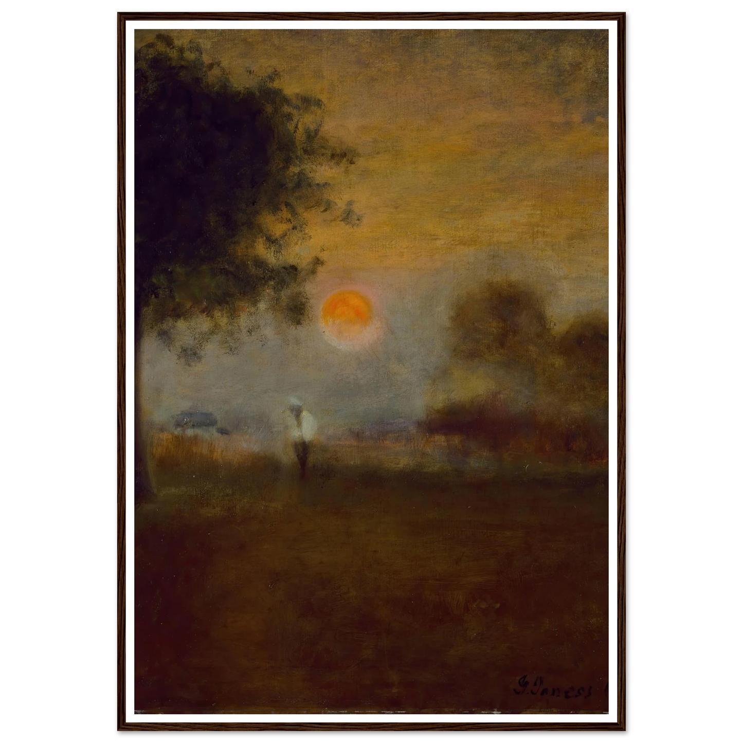 Moonrise (1891) Art Print | George Inness-Quipham Collections