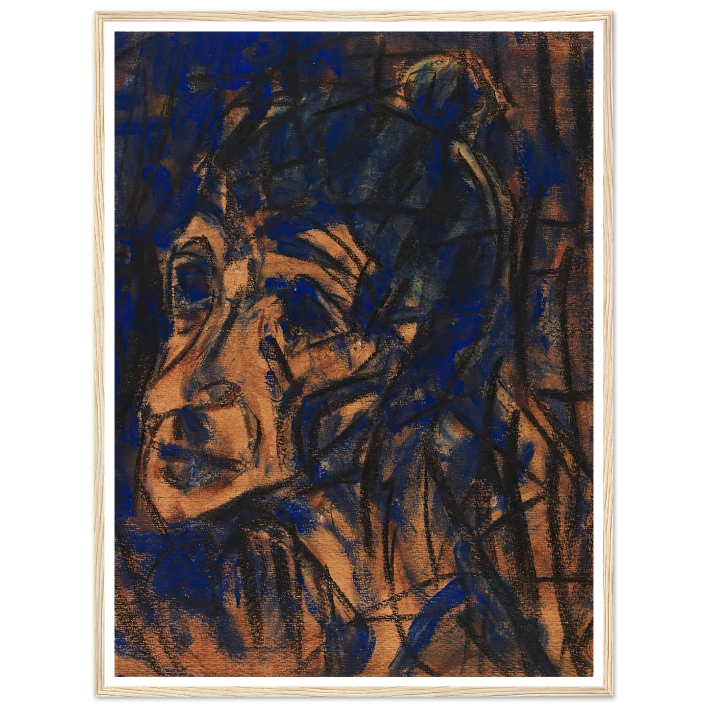Kopf II (1921) Art Print | Christian Rohlfs-Quipham Collections
