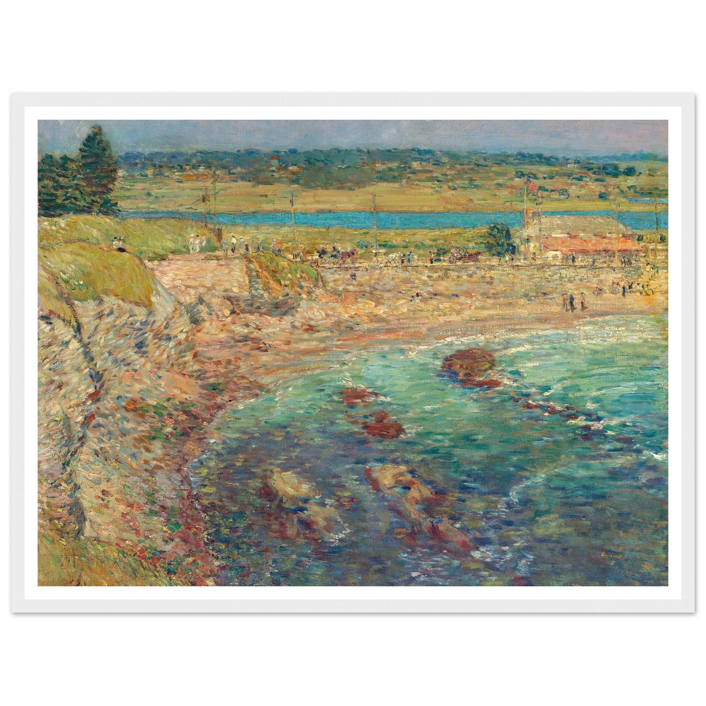 Bailey’s Beach, Newport, R.I. (1901) Art Print | Childe Hassam-Quipham Collections