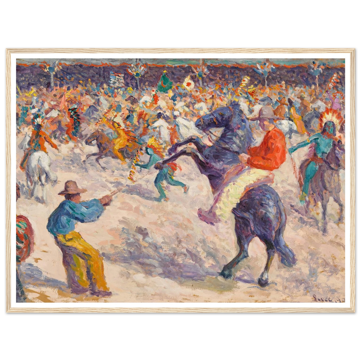 Buffalo Bill, le lasso (1906) Art Print | Maximilien Luce-Quipham Collections