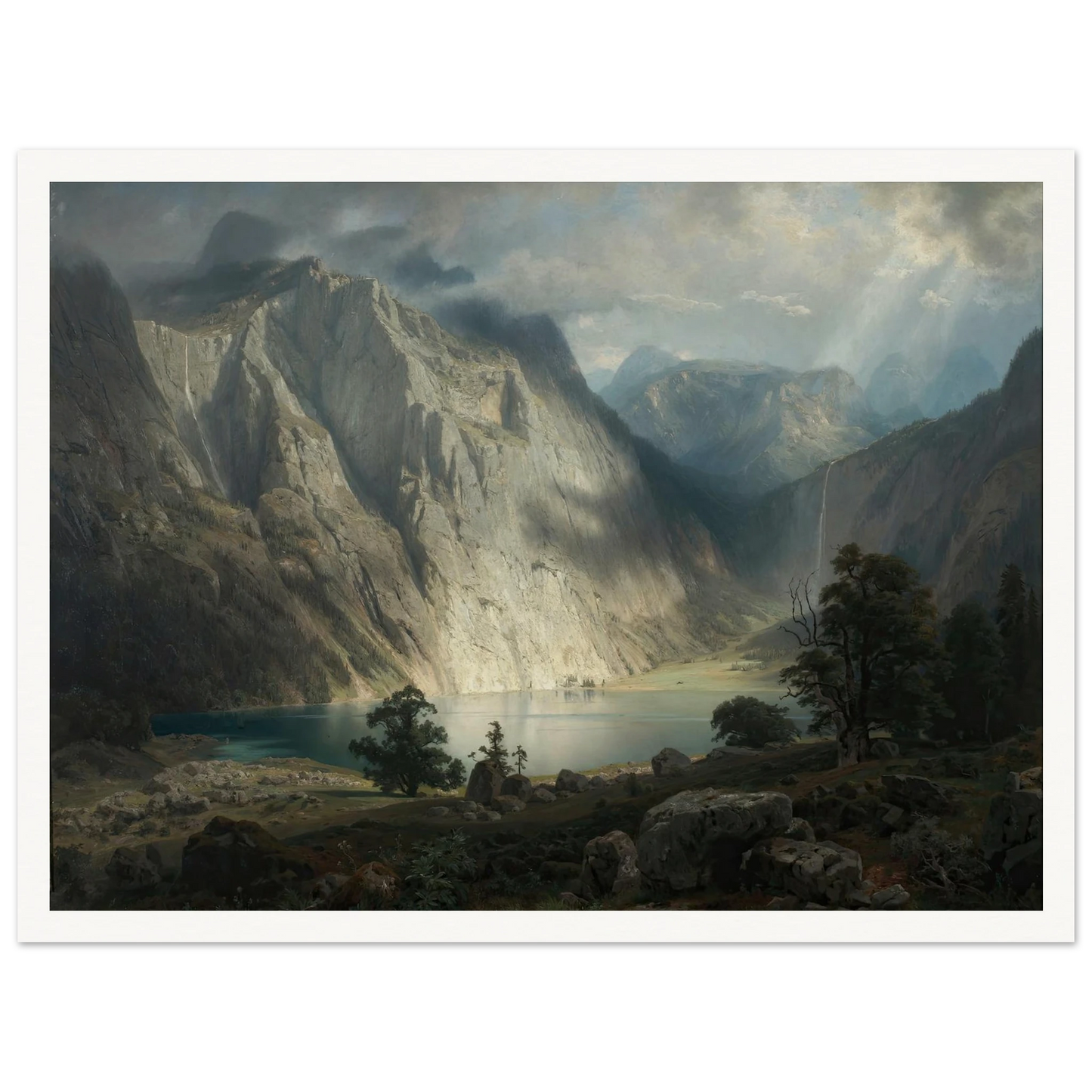 Obersee bei Berchtesgaden (1858) Art Print | August Wilhelm Leu-Quipham Collections
