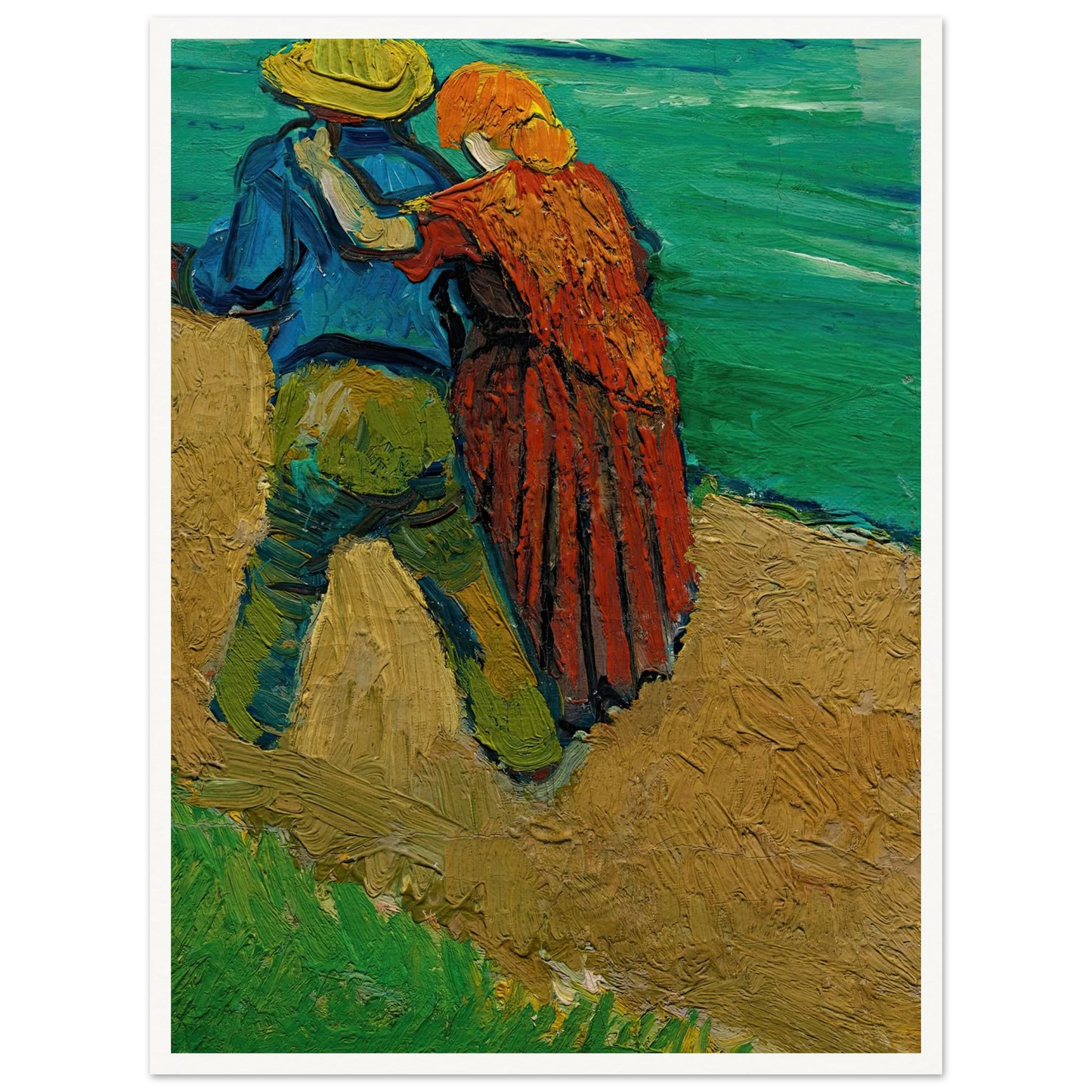 Eglogue En Provence – Un Couple D’amoureux (1888) Art Print | Vincent van Gogh-Quipham Collections
