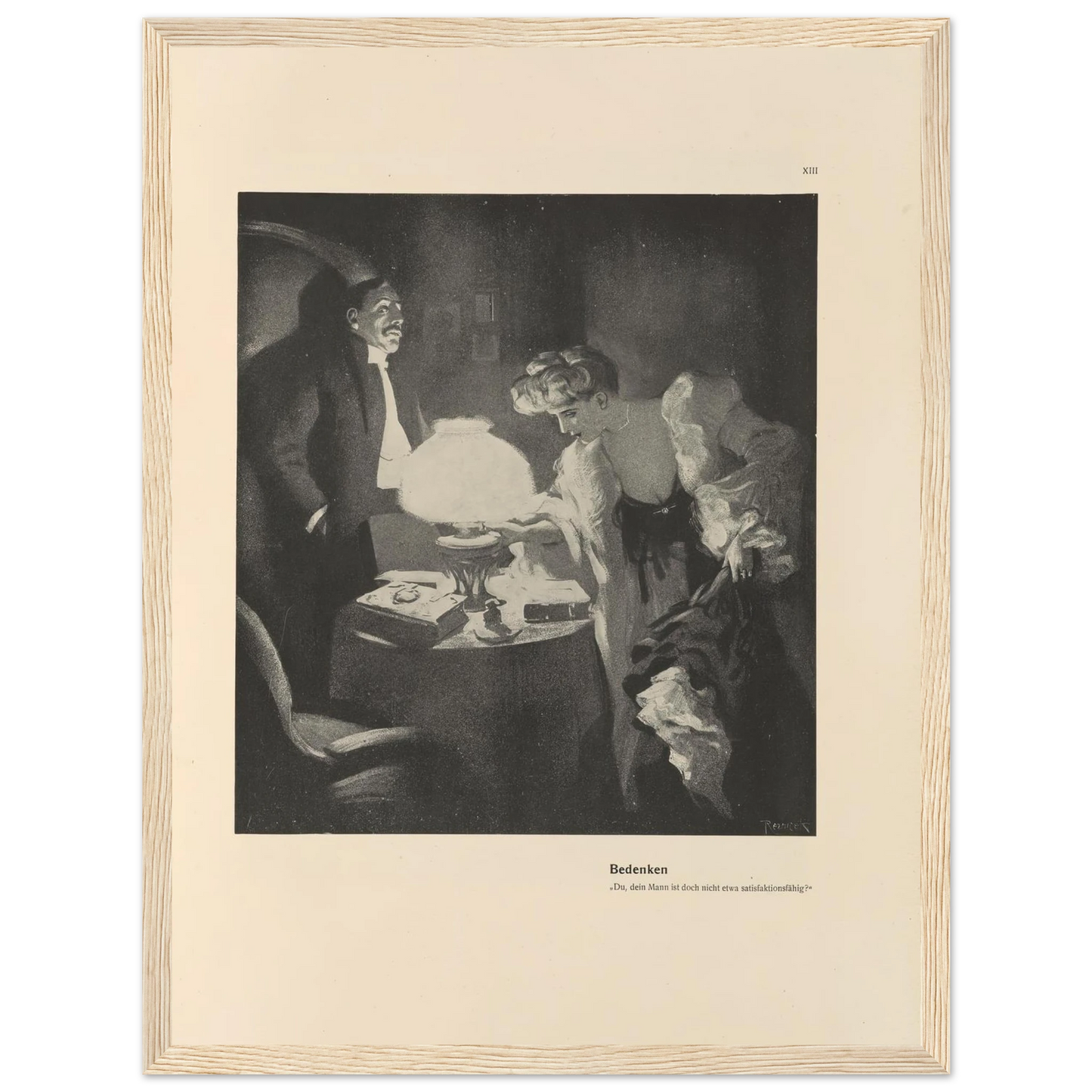 Bedenken (1908) Art Print | Ferdinand Freiherr von Reznicek-Quipham Collections