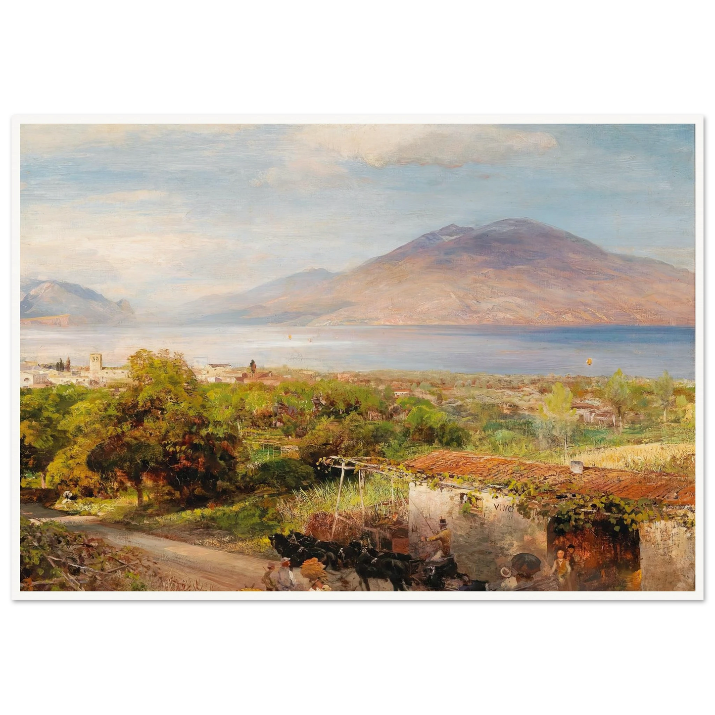 Osteria near Naples Art Print | Oswald Achenbach-Quipham Collections