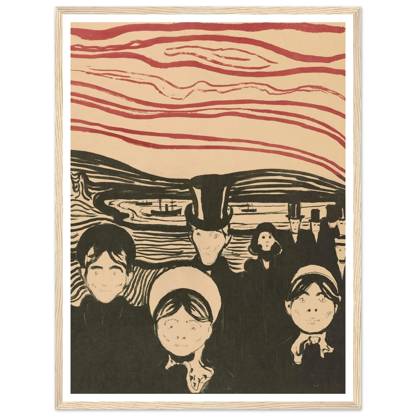 Angst (1896) Art Print | Edvard Munch-Quipham Collections