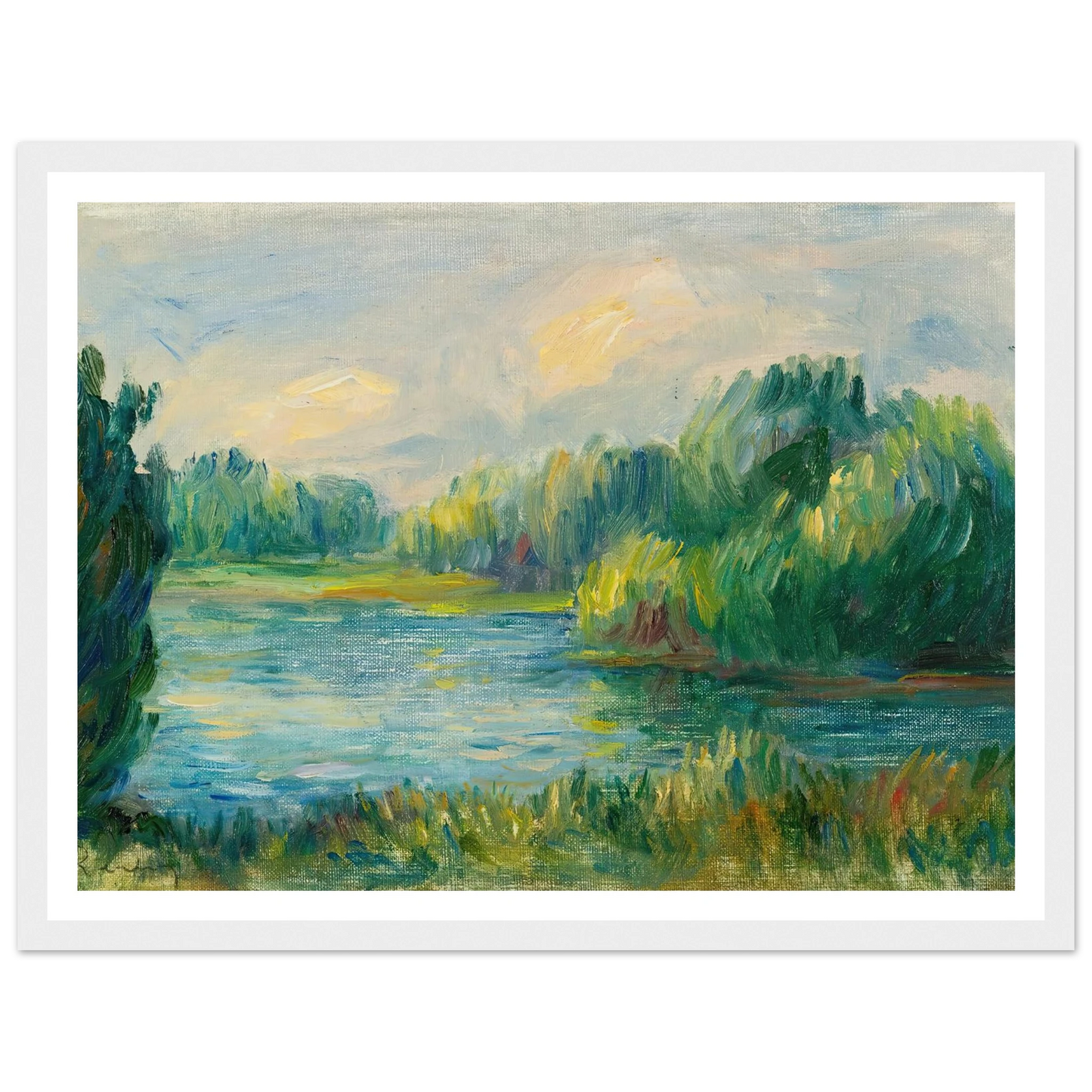 Bord De Rivière Art Print | Pierre Auguste Renoir-Quipham Collections